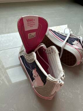 Vans Toddler Sk8-Hi Zip Digi Unicorn Glitter Sneakers